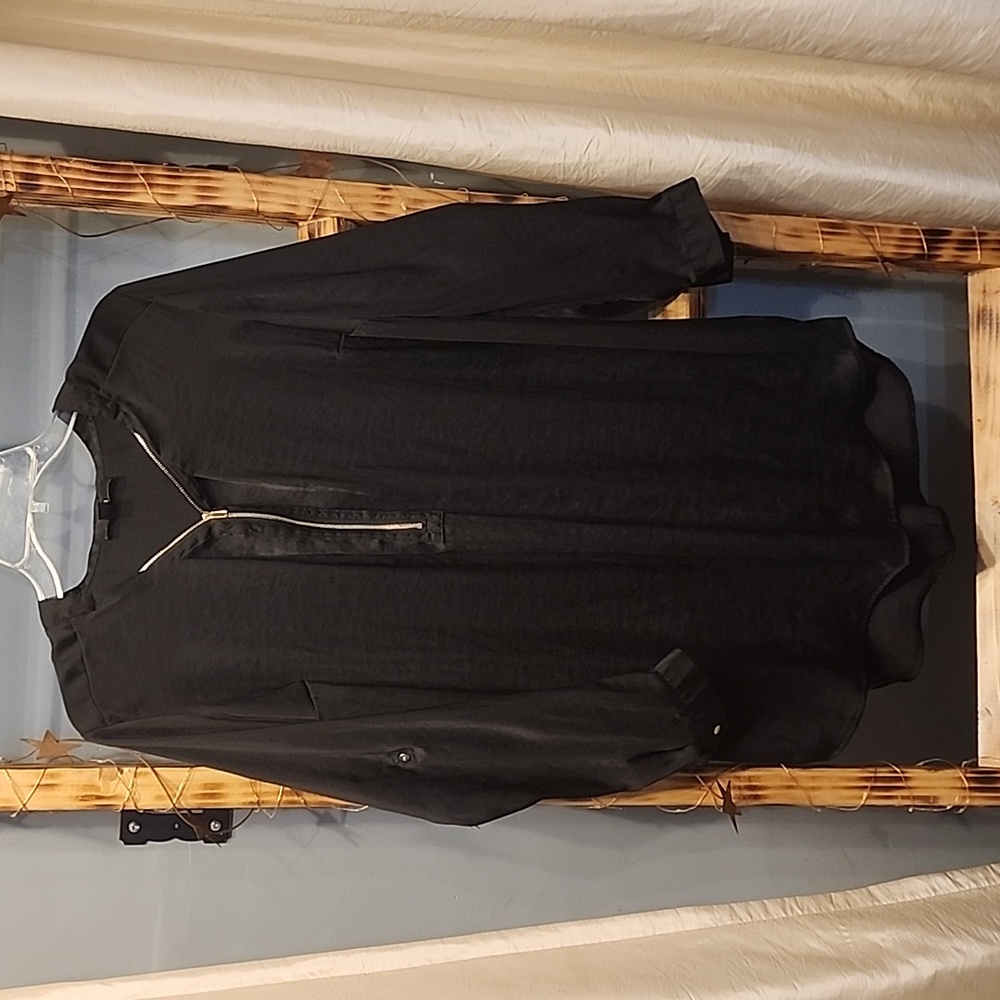 NWOT ELLOS LONG THIN SILKY OVERSIZED TUNIC SZ S 10/12